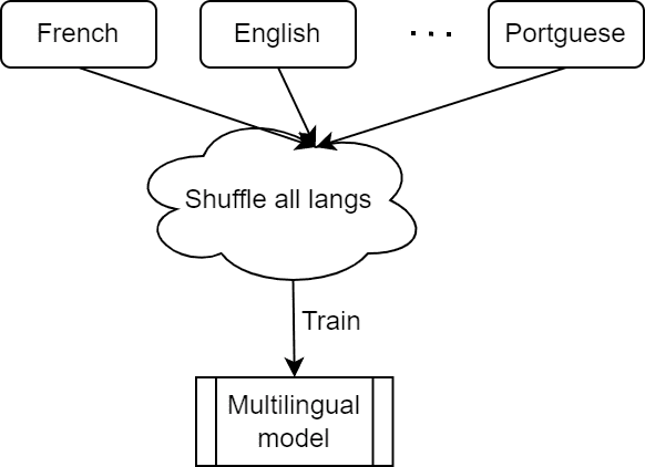 Fig 4. Training all languages at the same time 