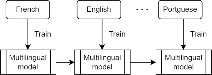 Fig 5. Training all languages at the same time 