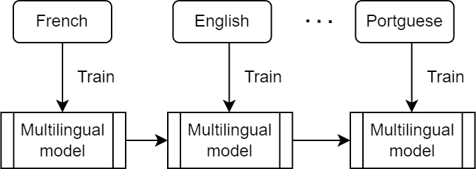 Fig 5. Training all languages at the same time 