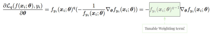 Generalized Cross-Entropy (GCE) Loss with its Tunable Weighing term!